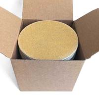 Outils abrasifs, disque de ponçage jaune en oxyde d'alumine, 4 pouces, support auto-agrippant, papier abrasif pour le polissage de l'acier inoxydable et des métaux.