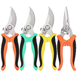 Sécateur de jardin en acier inoxydable, cisaille bypass pour branches de 20-30 mm, outil de coupe à structure papillon, poignée jaune - Product Image 4