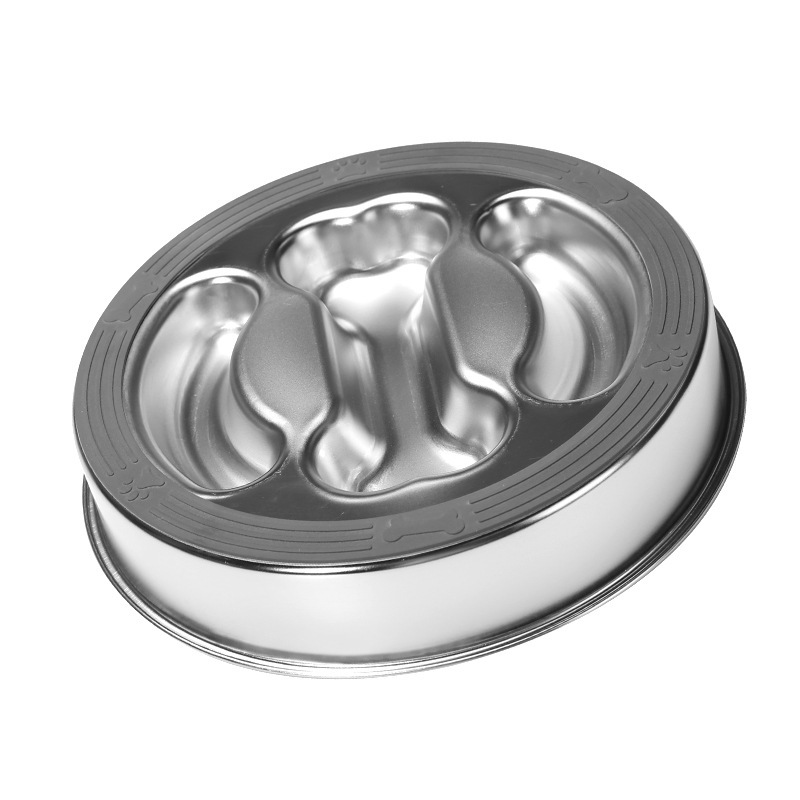Stainless steel bone slow food bowl [anti-slip ring]
