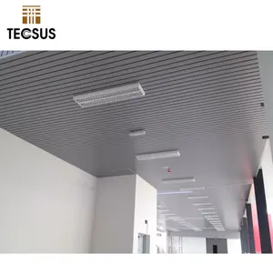 Bahan bangunan Tiongkok Aluminium bentuk C Strip langit-langit linier Aluminium Baffle langit-langit palsu Panel