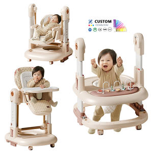 Kursi Makan bayi goyang & bantu jalan bayi, kursi tinggi makan bayi dapat dilipat multifungsi dapat diatur - Product Image 4