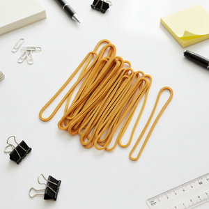 Wholesale <strong>EMDA</strong> Brand Model 220080 Office School Home Cheap Standard 100 Gram 8cm Elastic Yellow Rubber Band - Product Image 1