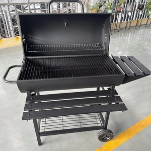 Carrito <span class=keywords><strong>de</strong></span> Barbacoa <span class=keywords><strong>de</strong></span> Carbón Resistente OEM, Ahumador Moderno <span class=keywords><strong>para</strong></span> Exteriores, Mesas Dobles Plegables, Hierro con Recubrimiento en Polvo, Control Táctil - Product Image 6