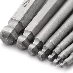 Magnetic Hex <b>Key</b> Drill Bit Assorted Sizes Hardened Industrial Grade Deep Hole Reach Narrow Space Furniture Assembly Fastener - Product Image 2