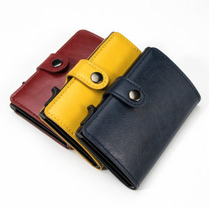 Casekey FD08 Vintage Ultra Thin <b>RFID</b> <b>for</b> <b>Wallet</b> Portafogli Push Button Card Holder Slim Auto Eject Smart <b>Wallet</b> <b>Men</b> - Product Image 5