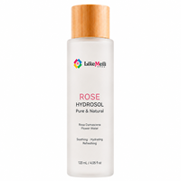 Tonique à l'hydrolat de rose 120ml, eau florale de Rosa Damascena, sans alcool, hydratant, apaisant, rafraîchissant, brume pour le visage pour tous types de peaux