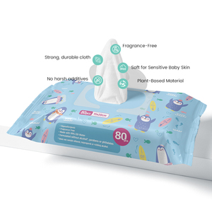 Riway Chăm Sóc Mềm Hương Thơm Miễn Phí Sơ Sinh Ướt Lau Hữu Cơ Khăn Lau Ướt Cho Bé Phân Hủy Sinh Học Chống Vi Khuẩn Bé Ướt Khăn Lau - Product Image 2