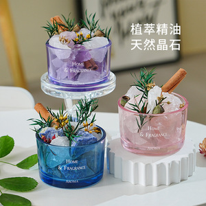 เครื่องกระจายกลิ่นคริสตัลนอร์เทิร์นมู อโรมา 90-120 วัน กลิ่นหอมสดชื่นสำหรับบ้าน น้ำมันหอมระเหยแบบก้อน ของตกแต่งบ้าน ของขวัญ - Product Image 3