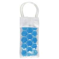 Sac isotherme réutilisable pour bouteille de vin avec poignée, motif géométrique or, violet, argent, garde au frais