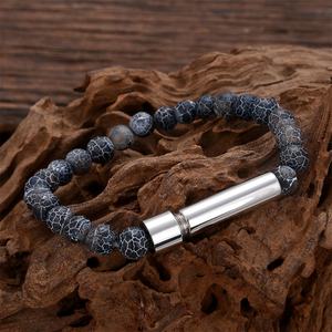 Pulseras de Acero Inoxidable con Cuentas de Ágata, Diseño Moderno y de Lujo, Unisex, 19 cm, Regalo, Alta Calidad 2025 - Product Image 3