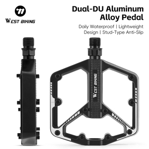 WEST BIKING Pédale de vélo confortable en alliage d'aluminium pour vélo de <span class=keywords><strong>route</strong></span> et VTT, accessoires de pédale de vélo élargis - Product Image 1