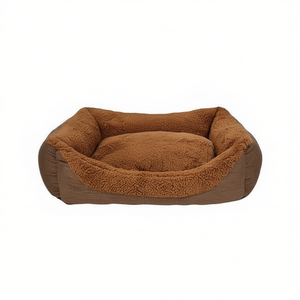 Set di 3 Pezzi per Cuccia per Cani in Lino Nero e Velluto di Cotone - Product Image 2