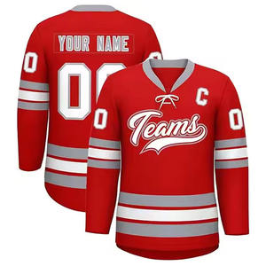 2025 nuevo diseño ropa deportiva chaqueta de hockey sobre hielo ropa camiseta alta calidad Oem personalizado hielo Sudadera con capucha Hockey Jersey - Product Image 1