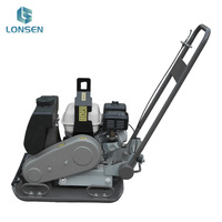Compacteur à plaque vibrante Lonsen MP15 avec moteur à essence pour le compactage de barrages et de talus, moment de charge élevé