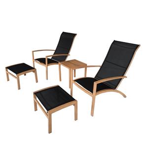 Juego de muebles de ratán y madera de teca para exteriores modernos Yoho, respetuosos con el medio ambiente, resistentes a la intemperie para uso en el patio del jardín del hotel - Product Image 2