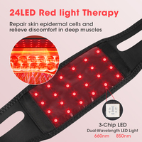 Bandeau facial de luminothérapie rouge 660nm 850nm pour le visage, la mâchoire, le cou et les poignets, avec minuterie intelligente, pour la maison, le bureau et le salon