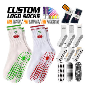 Personnalises Calcetines Antideslizantes Para ricamo Logo Yoga calzino personalizzato da donna impugnatura calzino Yoga antiscivolo Pilates calzino - Product Image 1