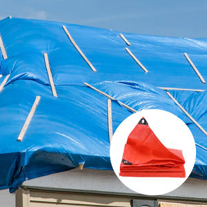 Usine de bâche PE étanche solide de qualité 90g 120g <span class=keywords><strong>130g</strong></span> bâche orange bleu/gris/argent - Product Image 1