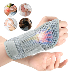 Nefes Alabilen Fileli Bilek Desteği Alüminyum Atel Ayarlanabilir Kompresyonlu Bilek Koruyucu Günlük Spor Koruması için - Product Image 4