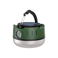 Wason Neuer Bestseller Hersteller Hochwertige Outdoor Solar Camping LED Zeltlampe Wiederaufladbare Solarlaterne mit Taschenlampe