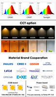 Ecolux - Luminaires linéaires LED modernes pour bureau intérieur, à intensité variable, anti-éblouissement, en aluminium, à montage au plafond, lampe linéaire suspendue