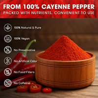 Poudre de piment rouge sec vendue directement d'usine, type de traitement brut pour entrepôt d'épices, procédé de séchage AD