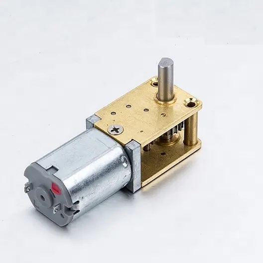 China 24 V 12v dc worm gear right angle single dual shaft electric motor with 8mm 6mm helical gear reducer for door lock