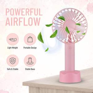 Ventilateur portable d'été à trois vitesses, silencieux, rechargeable par USB, mini-ventilateur à main pour voiture, extérieur et hôtel (vente en gros) - Product Image 2