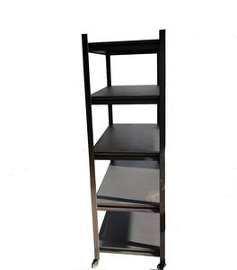 Estante de almacenamiento de ángulo de hierro ranurado, estantería de apilamiento de Metal, estantes de almacenamiento de carga ligera - Product Image 5