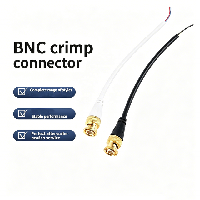 Best Wholesale Factory BNC Male Female Q9 Crimp Connector Extension RF Adapter Coax Cable Bare Open 75Ohm RG59 for CCTV Systems