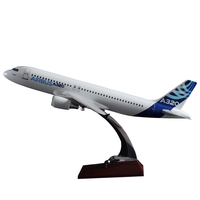 Özelleştirilmiş havacılık modeli A320 orijinal model 37cm reçine el sanatları yaratıcı hediyeler oturma odası dekorasyon