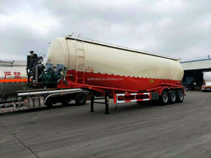 30cbm Acero 4 Eje Cemento a granel Semi Remolque 45T Carga útil para el mercado de Jordania - Product Image 3