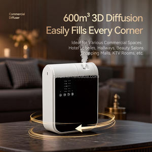 Diffuseur <span class=keywords><strong>d</strong></span>'<span class=keywords><strong>air</strong></span> intelligent à écran tactile à deux fluides, <span class=keywords><strong>sans</strong></span> eau, contrôlé par application, mural, extractible, en plastique, fonctionnement silencieux à 35 dB, grand modèle - Product Image 2