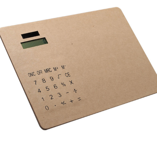 Factory Direct Sales Desktop Mouse Pad Calculator Solar Office Promotional Gift
