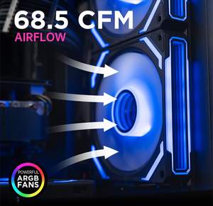 Ventilador de PC Interforce Magic Mirror Building Block Fan Splice, con Efecto de Luz de Espejo Infinito Dinámico ARGB, Refrigeración para Computadora de Escritorio - Product Image 5