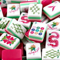 2026 <strong>Best</strong> <strong>Sellers</strong> Custom Luxury <strong>American</strong> Acrylic Magnetic Rose Design <strong>Mahjong</strong> <strong>Tiles</strong> Foldable Portable Water Entertainment
