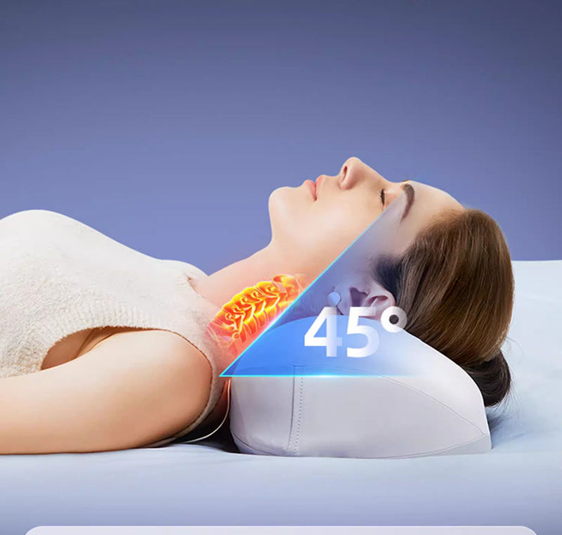 OEM ODM 2026 New Ergonomic Cervical Pillow Shiatsu Air Traction Heating ...