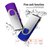 Clé USB rotative à 360 ° avec logo couleur personnalisable Clé USB