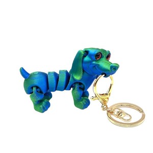 Nouveau design 2026 – Porte-clés chien teckel dinosaure imprimé en 3D en PLA, jouet animal, cadeau, ornement décoratif, maternité - Product Image 5