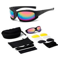 Nouvelles lunettes de cyclisme anti-vent avec protection UV400, lunettes de protection oculaire colorées pour l'extérieur, unisexes, vision nocturne, pour la randonnée dans le désert