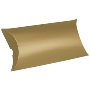 Personnalisé doré boîte d'oreiller en carton pour l'emballage de bonbons de mariage - Product Image 1
