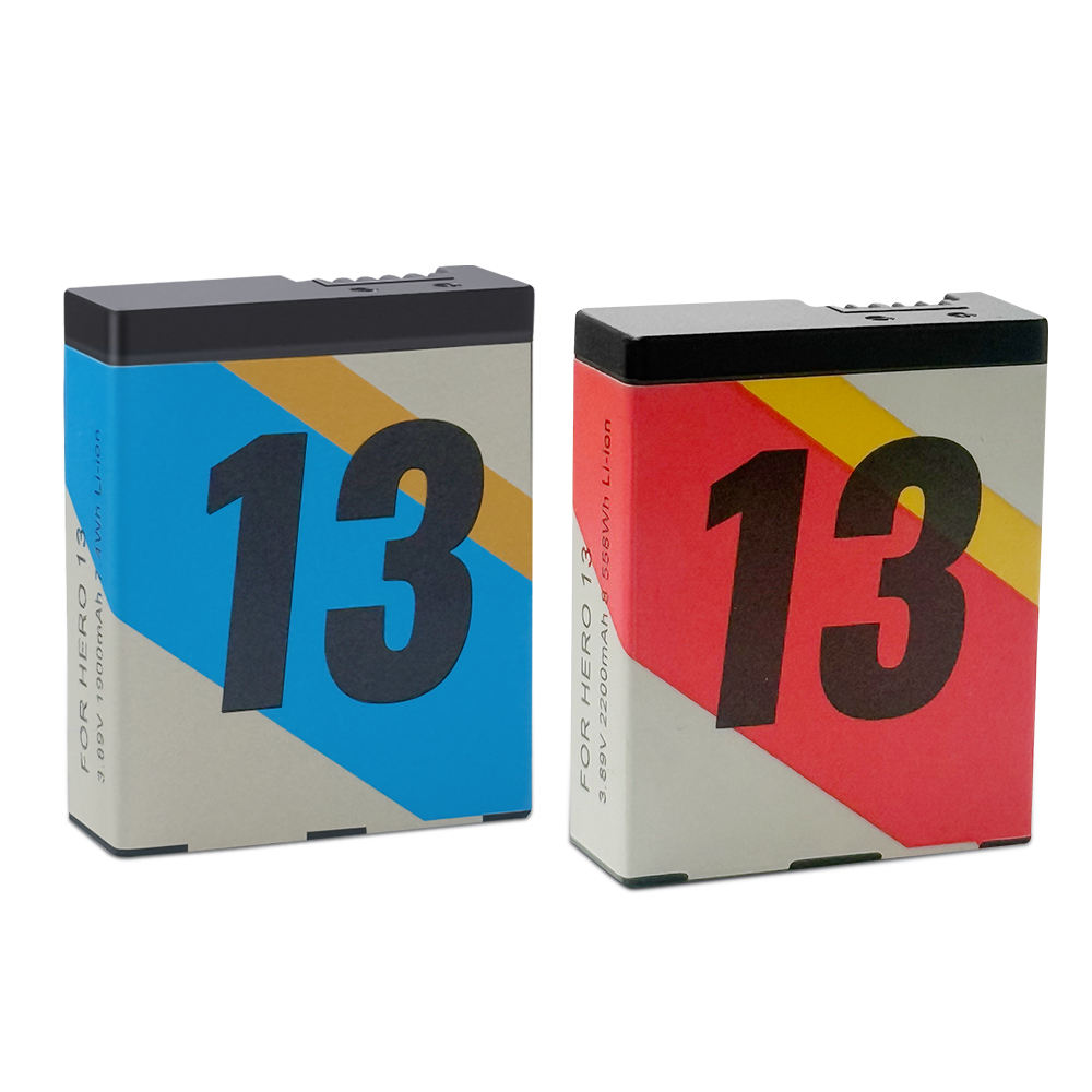 Hongdak 3.89V 2200mAh Battery for Go Pro Hero 13 Camera Large Capacity Cold-resistant Minus 20° Fast-charging Battery