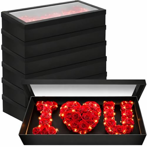 Coffret Cadeau de Roses Artificielles en Savon « Je t'aime » – Fleurs de Savon Personnalisables pour la Saint-Valentin - Product Image 1