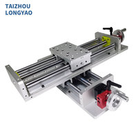Table coulissante croisée manuelle motorisée Xy Stage sur mesure LYKR100s Rail de guidage linéaire CNC à course de 100mm à 1000mm