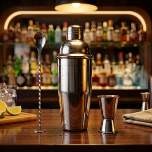 Juego de Coctelera de Acero Inoxidable de 3 Piezas, Capacidad de 700 ml, Diseño Moderno y Sostenible para Uso en Casa, Bar o Discoteca - Product Image 4