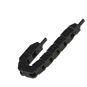 Chaîne de protection de câbles Lhpnn série 25 entièrement fermée, en nylon de qualité moyenne, sur mesure pour machines-outils - Product Image 3