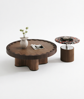 Table basse contemporaine combinée extensible à hauteur réglable, montage facile, légère, décorative, meubles de salon