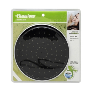 Soffione Doccia Nero da 200mm a Risparmio Idrico per Rubinetti Bagno e Doccia - Product Image 2