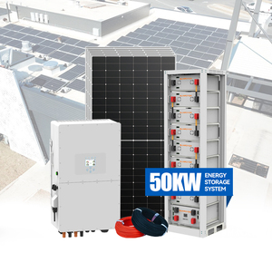 Système solaire hybride 10kW 20kW 30kW 50kW Onduleur Deye avec batterie Tout-en-un Système d'énergie solaire hybride 100 Kwh Utilisation professionnelle - Product Image 1
