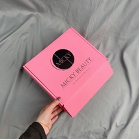 Boîte d'expédition de luxe personnalisée en carton kraft recyclé avec pelliculage mat pour emballage de vêtements, couleur et taille personnalisées, marque ES
